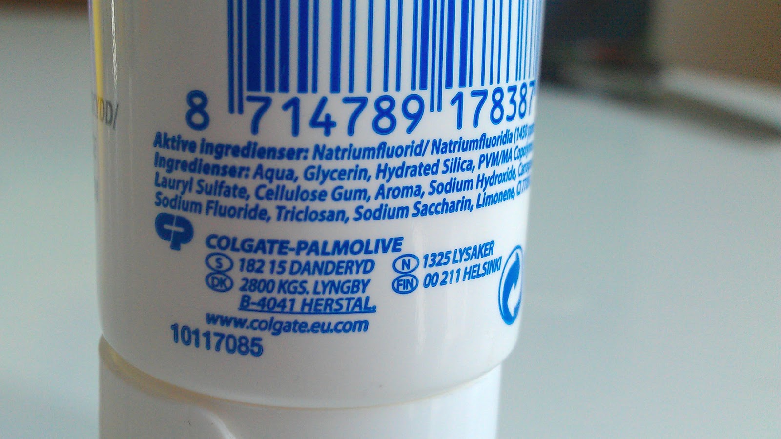 tandkräm med triclosan